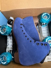 Sure Grip Boardwalk Plus Blueberry Suede roller skates mens size 10
