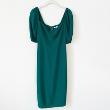 Reformation Jan Midi Dress Green Size 4 Holiday Party Office Wedding