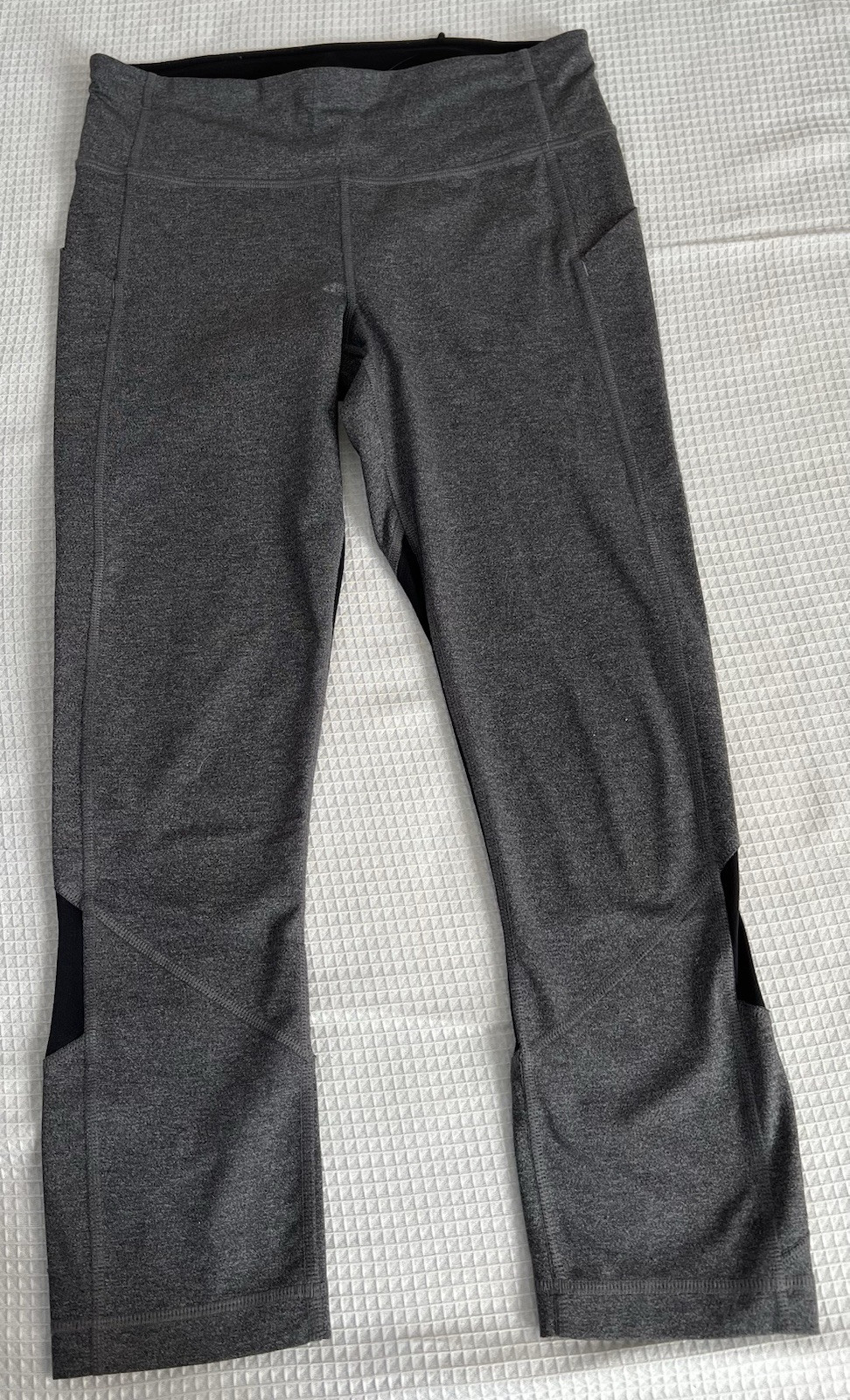 Lululemon Pace Rival Crop Weathered Black Grey Size 6