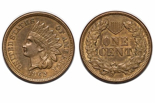 1862 Indian Head Cent Penny Choice BU++