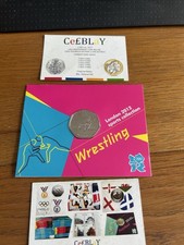 2012 LONDON OLYMPIC SPORTS 2011 WRESTLING 50p COIN UNC SEALED IN CARD - Available on eBay