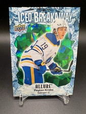2023-24 Upper Deck Allure Iced Breakaway GREEN Peyton Krebs #IB-21 Sabres /249
