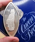 BULLION 1976 1.5oz Silver Ingot QUEENS BEASTS The Black Bull Of Clarence