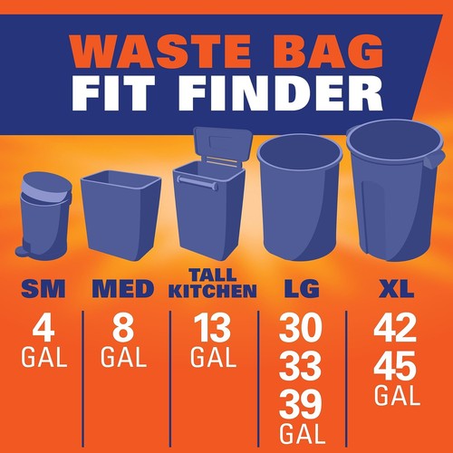 Ultra Strong 13 Gallon Trash Bags, Tall Kitchen Trash Bags 13 Gallon Size, Dr... - Picture 8 of 8