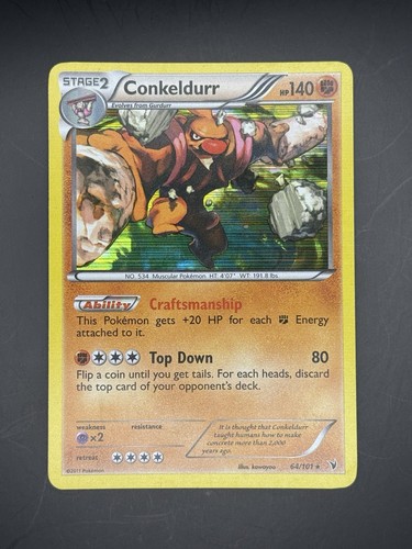 Conkeldurr 64/101 Noble Victories Holo - Pokemon TCG - LP