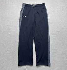 Under Armour Brawler 2.0 Boys YXL Athletic Pants Black Fleece Loose Fit