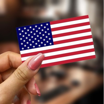 American Flag USA Sticker Vinyl Sticker Different Sizes Window, Helmet, Laptop