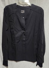 Cherokee Euphoria Scrub Uniform Women's Warm Up Jacket NWT Black XL