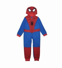 Boys 8 Marvel Spider-Man One-Piece Pajamas Brand New