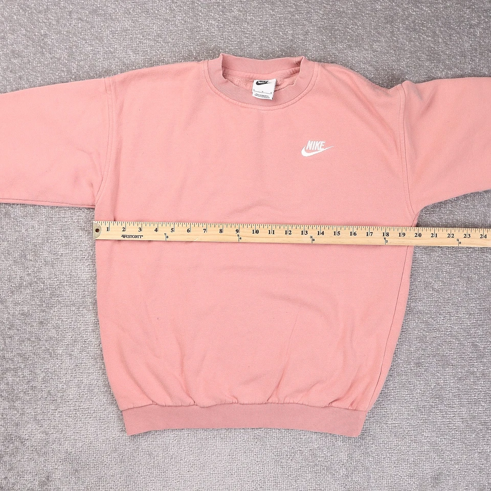 Женщин Nike логотип Swoosh большой розовый средней длины рукав пуловер толстовка - Изображение 4 из 4