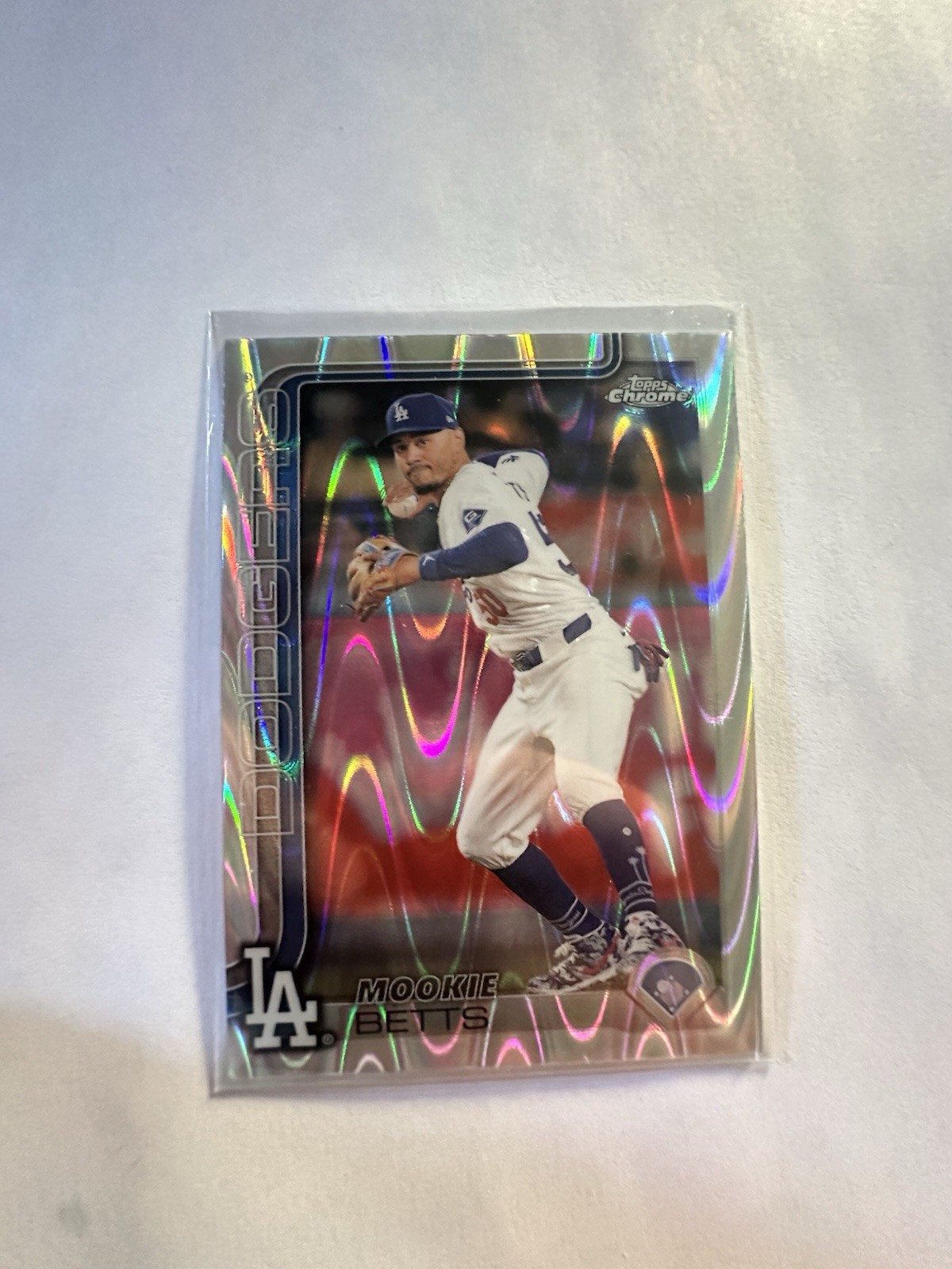 2025 Topps Chrome - Mookie Betts #50 RayWave Refractor