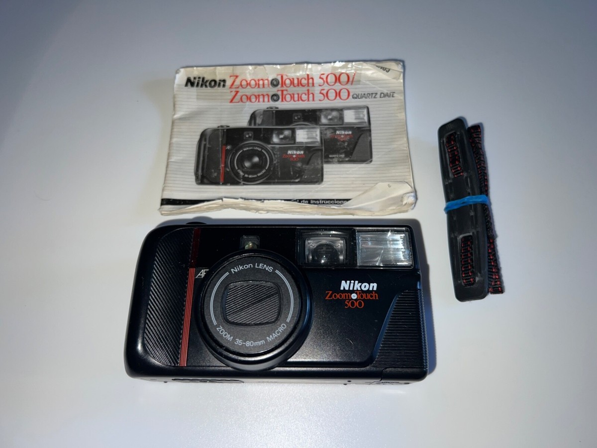 Nikon Zoom touch 500s With 35-80mm, Manual Strap