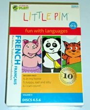 NEW Little Pim 3 DVD Box Set French The Panda home school learn Vol 2 disc 4-5-6