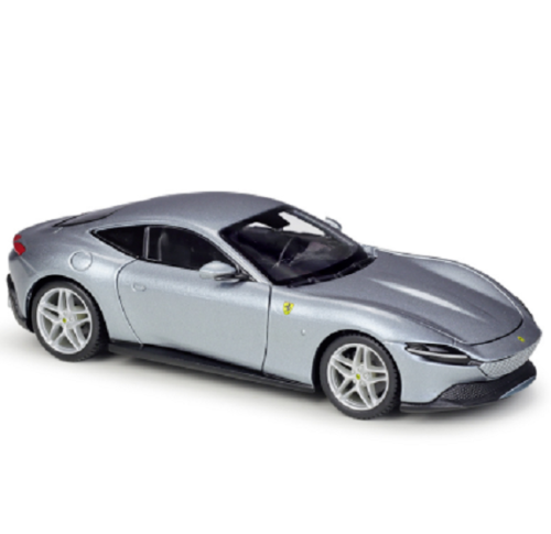 Bburago 1:24 Ferrari Roma Silver Diecast Model Car - In Stock