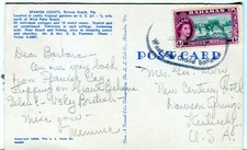 Bahamas West End Circa 1956 Dawson Springs Cover Spanish Courts Chrom Postkarte