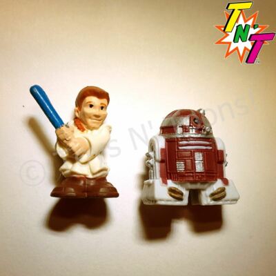 Star Wars Squinkies Obi-wan Kenobi & Red R2 Droid Figuren 2011 Blip Toys