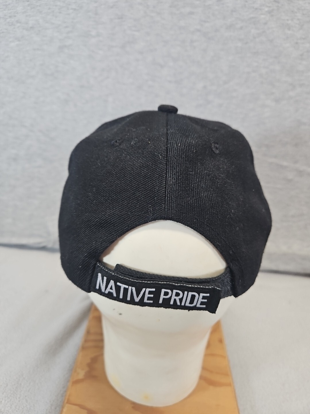 Native Pride Eagle Black Adjustable Hat Cap (2s7) - image 3