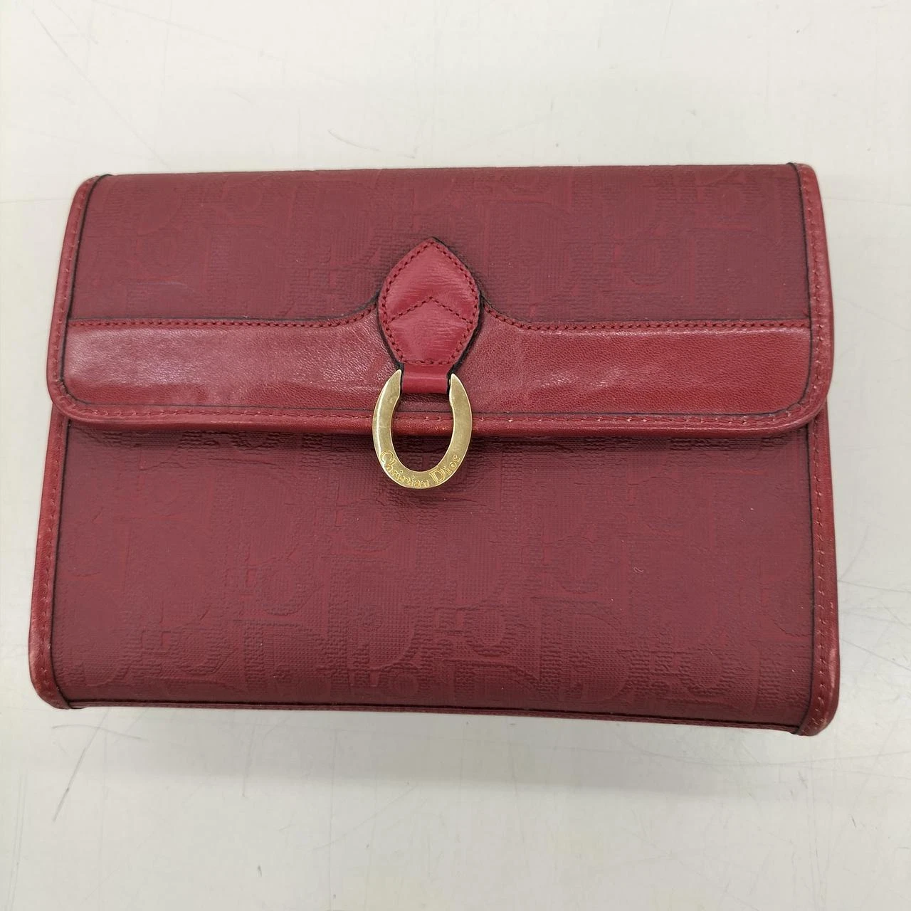 Sac pochette rouge Christian Dior 6,6 pouces