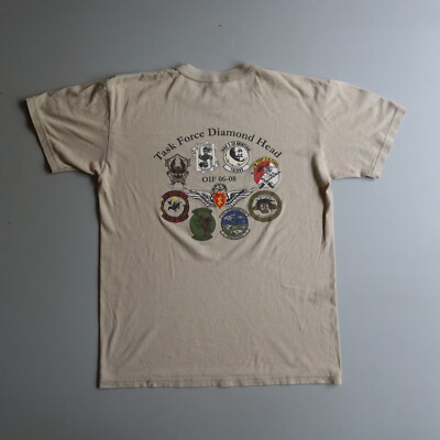 #ad #ad Vintage Military Shirt Adult S Small Task Force Diamondhead Iraq Operation $27.60