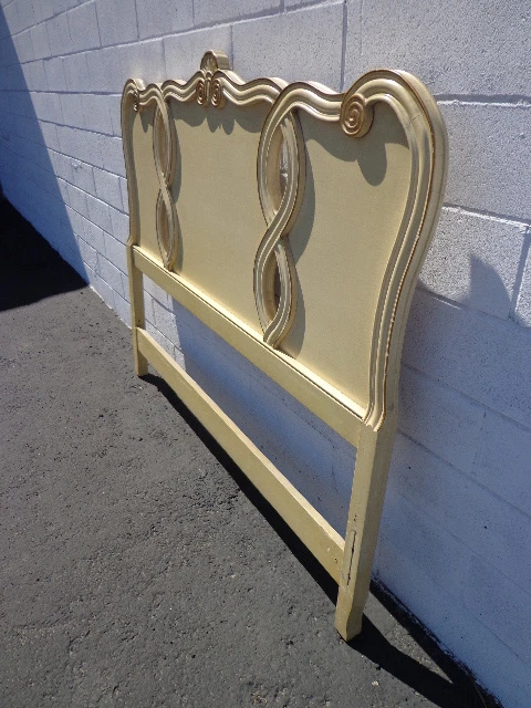 Headboard French Provincial Bed Vintage Bedroom Neoclassical Regency Furniture - Image 4 of 4