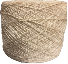 YARN CAKE - WHITE Total 11   oz. - Several Join Knots - 113