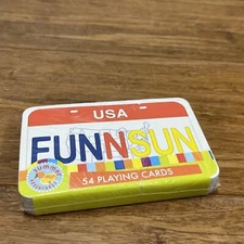 54 Playing Cards USA American FUNNSUN New Sealed Deck 2006 Summer Games