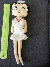 Betty Boop 1988 Vintage Nurse Plush King Features 13  Get Well Soon 1V