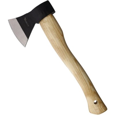 Angelo B German Hatchet 5.5'' C45 Steel Axe Head 3.5'' Cutting Edge Hickory Handle