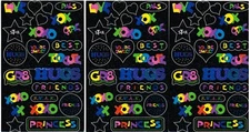 Mrs. Grossman's Glitter GAB Girly XOXO Princess Scrapbook Stickers 3 Sheets