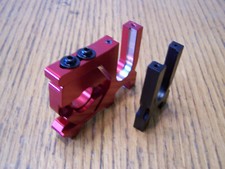 Arrma V6 Kraton 6S BLX Red Sliding Motor Mount with Plate  Center Diff Mount
