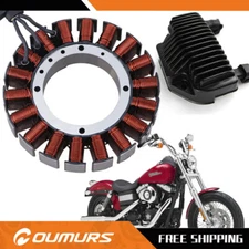 For 2008-2016 Harley Dyna Motorcycle Stator Coil + Voltage Regulator Rectifier