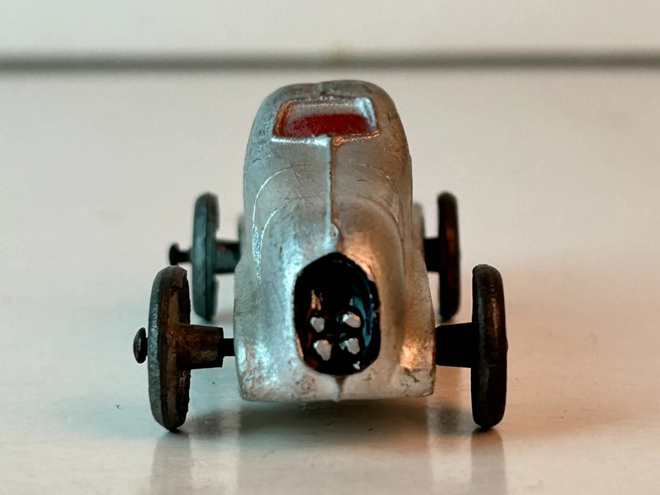 CIJ? Cast Metal 1930's Renault Nervasport Race Car,  Original - Image 4 of 4