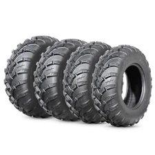 Set Of 4 25x10-12 ATV Mud Tires Heavy Duty 6PR 25x10x12 UTV All Terrain Tubeless
