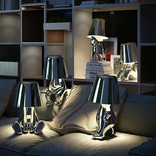 Thinker Statue LED Rechargeable Bedside Table Lamp Dimmable Touch Night Light AU - Picture 14 of 28