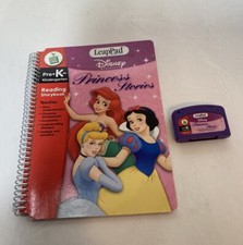 Leap Frog LeapPad Disney Princess Stories Pre-K Reading Book  Cartridge Tested
