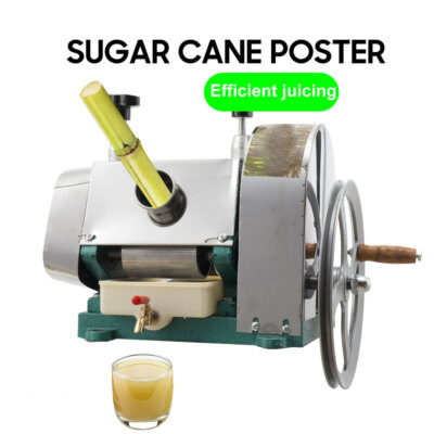 Manual Sugar Cane Press Juicer Juice Machine Commercial Extractor Mill