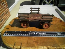 Vintage 1920s Arcade Cast Iron Private Label Toy Whitehead & Kales Stake Wagon