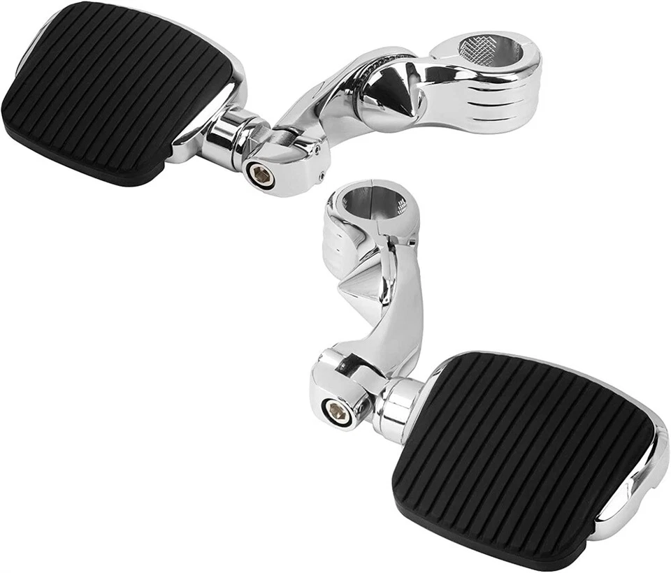 Nuevo pedal reposapiés 1,25" carretera para Harley Touring Sportster Softail Dyna Foto 3 de 4