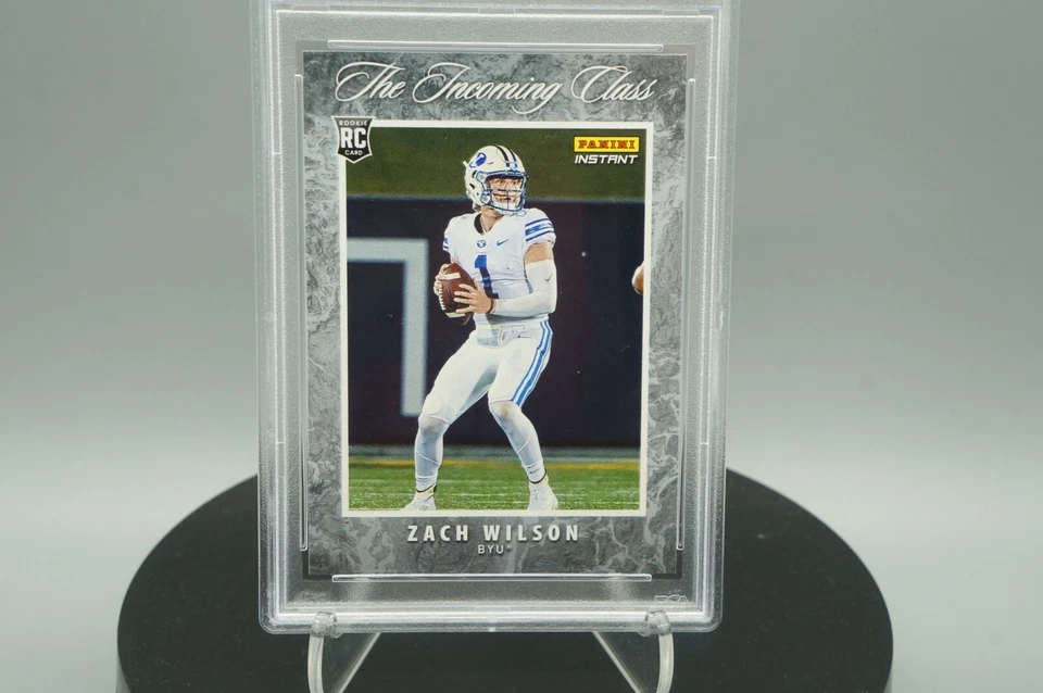Zach Wilson 2021 Panini Instant #IC-ZW Incoming Class 1/3109 Rookie Card PSA 10 - Image 2 of 4