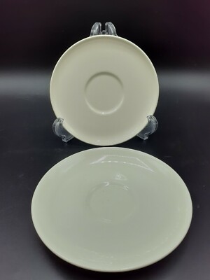 Russell Wright Iroquois White Set Of 2 Saucers