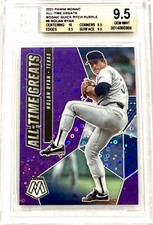 2021 Panini Mosaic #9 Nolan Ryan MOSAIC QP DISCO PURPLE PRIZM /50 BGS 9.5 GEM