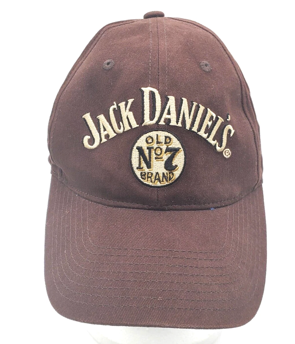 Jack Daniels Hat Old No 7 Brown Embroidered Logo Front Back H3 Sportgear VG