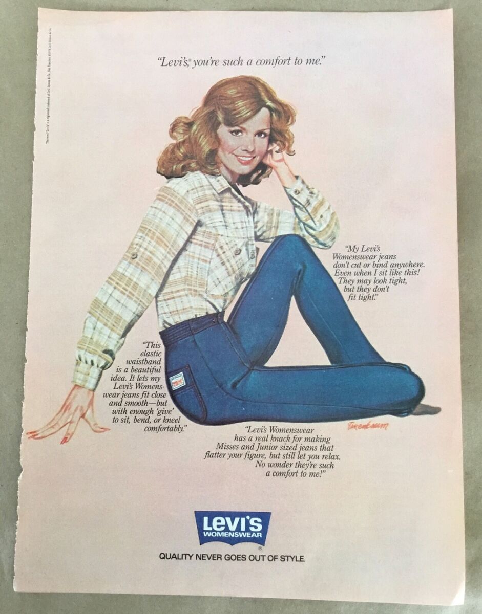 Levi's print ad 1978 orig vintage 1970s retro Robert Levi's print ad 1978 orig vintage 1970s retro Robert
