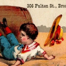 Victorian Trade Card Wheeler & Wilson's No. 8 Sewing Machine Brooklyn, NY 