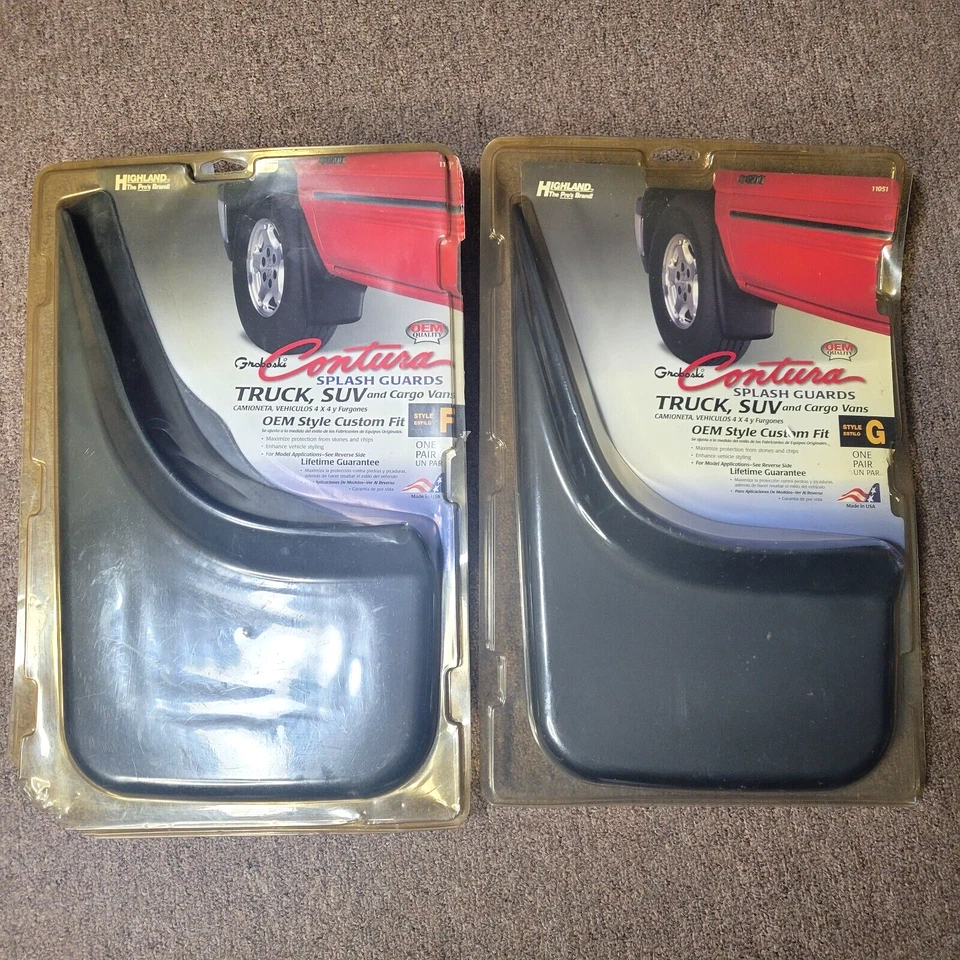 2 protectores contra salpicaduras GROBOSKI CONTURA TRACK estilo G par negro stock antiguo 11051 NUEVO Foto 2 de 4