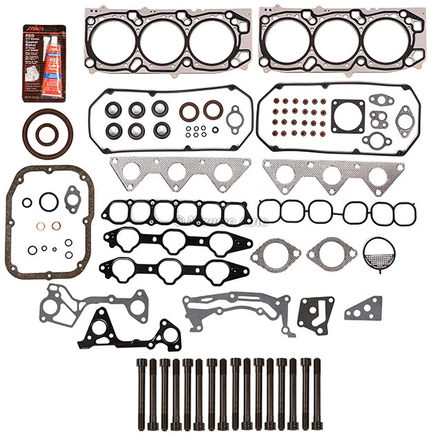 Full Gasket Set Head Bolts Fit 04-08 Mitsubishi Endeavor Galant 3.8 24V 6G75 Foto 2 de 4