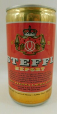Steffl Export Vienna Austria Beer Man Cave Premium Pull Tab Beer Can empty