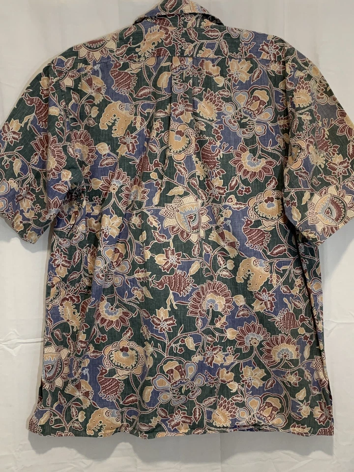 REYN SPOONER Men's Casual Aloha Shirt Size-L Hawaiian Luau - Image 3 of 4
