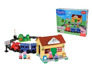 peppa pig on a train