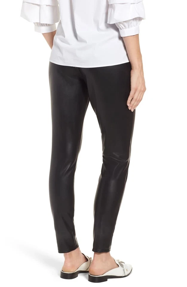Leggings para mujer Leith 161158 cintura alta imitación cuero negros talla Mediano Foto 3 de 3